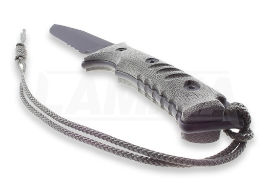 Nóż Chris Reeve Pacific, czarny, ząbkowane ostrze PAC-1001