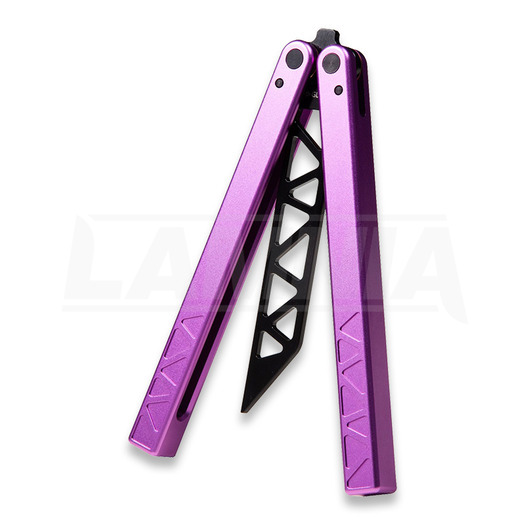 Glidr Original 2 balisong träningsknivar, musk purple