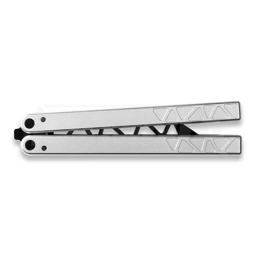 Glidr Original 2 balisong träningsknivar, silver