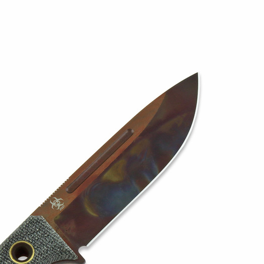 Nůž TRC Knives K-1s Virus Edition, black micarta