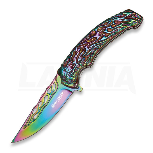 Πτυσσόμενο μαχαίρι Böker Magnum Rainbow Flaming Skull 01MB734