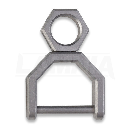 MecArmy CH5 Titanium rotatory D shape key ring, large