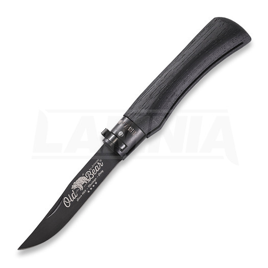 Antonini Old Bear Total Black L folding knife, aluminium collar