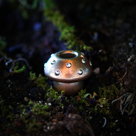 Audacious Concept Amanita Bead, Copper/Silver AC602012905