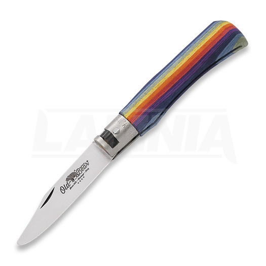 Antonini Old Bear Junior folding knife, rainbow