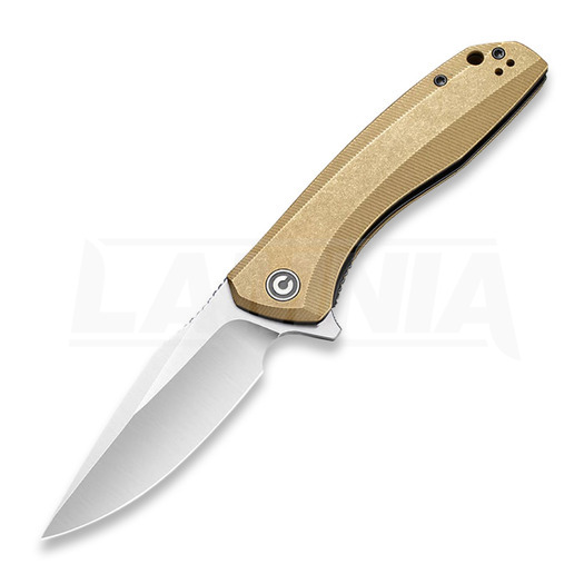 CIVIVI Baklash folding knife, brass C801J