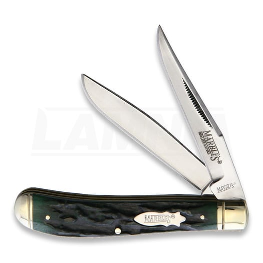Briceag Marbles Trapper Green Stag Bone