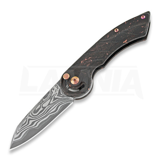 Fox Radius Damasteel Carbon Copper Limited Edition folding knife FX-550DCFR
