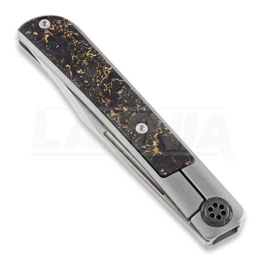 Maxace Zircon Copper Marble CF inlay összecsukható kés