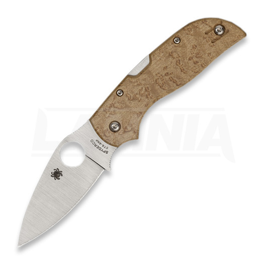 Spyderco Chaparral folding knife, birdseye maple C152WDP