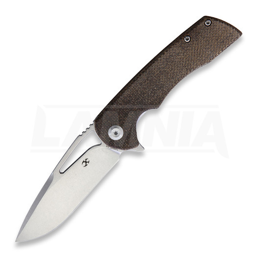 Πτυσσόμενο μαχαίρι Kansept Knives Kryo, brown micarta