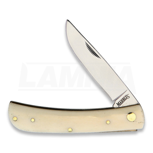Couteau pliant Marbles Work Knife White Smooth Bone