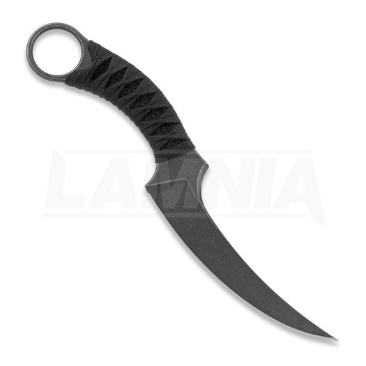 Bastinelli Fixed Mako Black Tsuka Bronze Menuki סכין, שחור