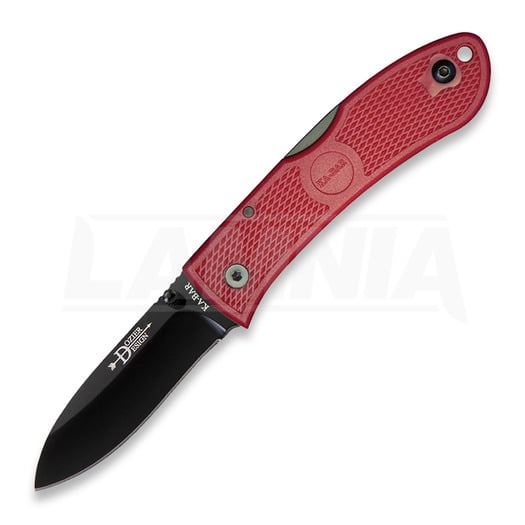 Ka-Bar Hunter by Bob Dozier folding knife, red 4062RD