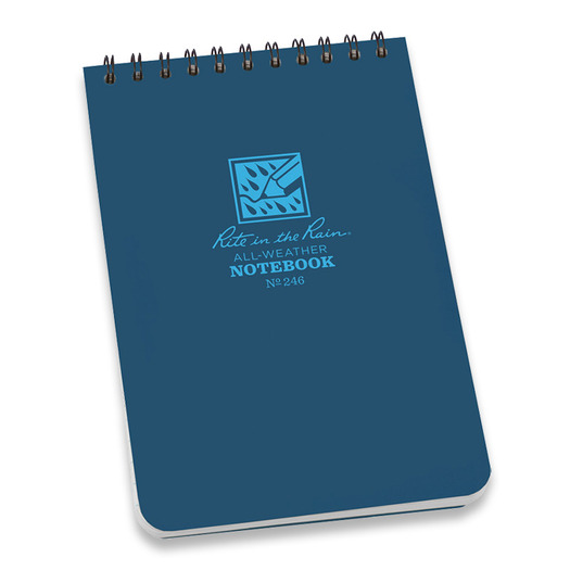 Rite in the Rain Top-Spiral Notebook 4x6, mėlyna