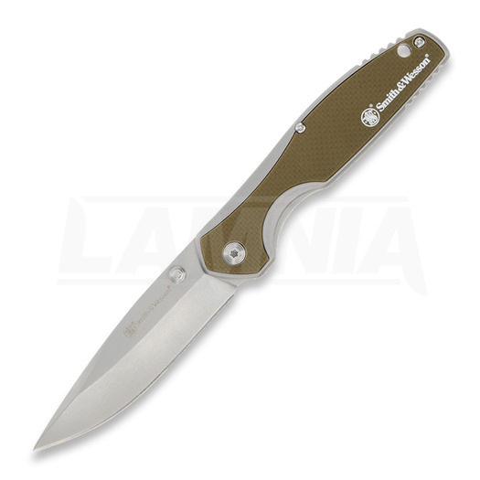 Smith & Wesson Cleft Linerlock A/O Tan összecsukható kés