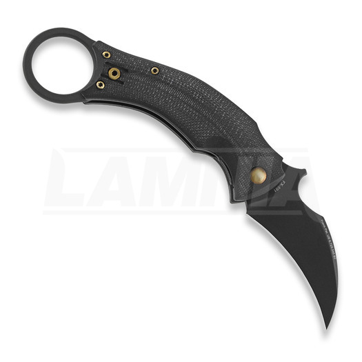 Сгъваем нож Bastinelli Black Bird, bronze screws custom
