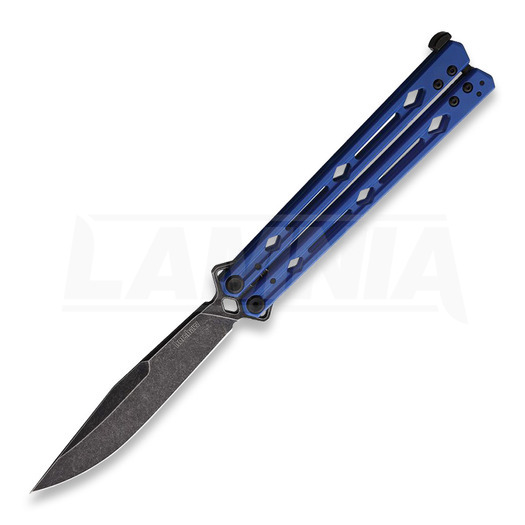 Nož motýlek Kershaw Lucha Blackwashed, modrá 5150BLUBW