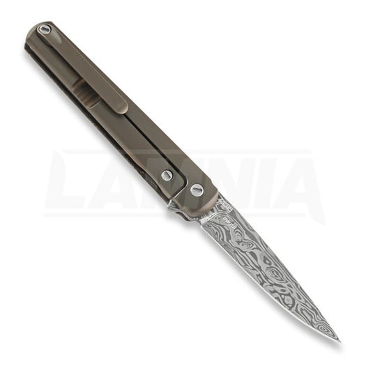 MKM Knives Flame Drop Point Damascus 60th Anniversary Edition folding knife MKFL01-D