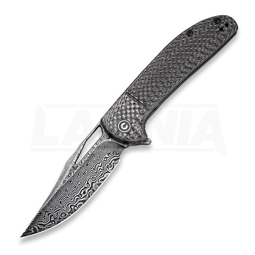 Couteau pliant CIVIVI Ortis Damascus, carbon fiber C2013DS-1