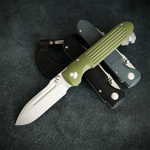 Terrain 365 Invictus AT folding knife, OD Green G10