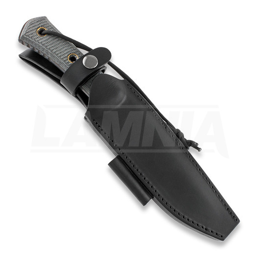 Couteau TRC Knives Apocalypse Virus Edition, leather sheath