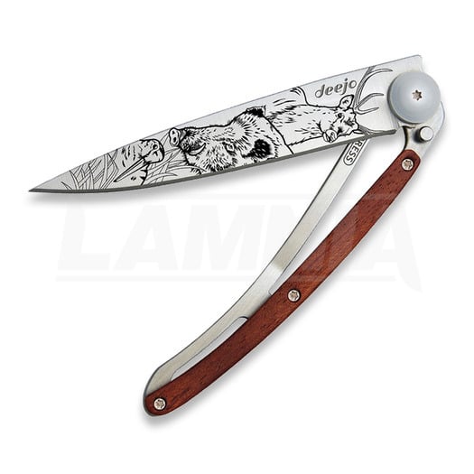 Deejo Tattoo Linerlock 37g Hunting folding knife