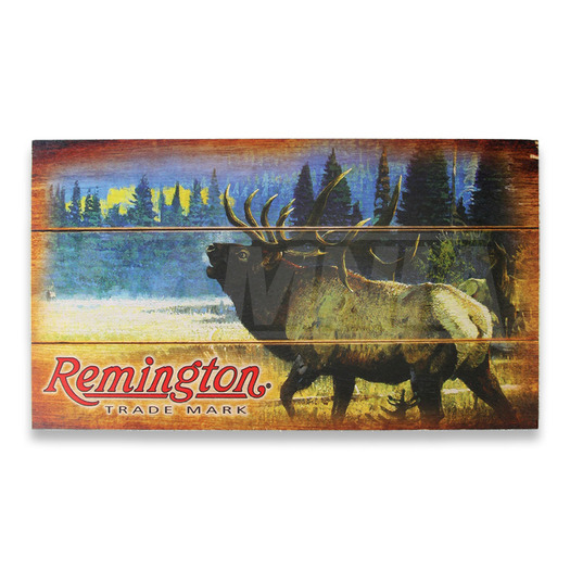 Remington Bugling Elk Wood Sign