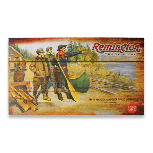 Remington UMC Canoe Wood Sign