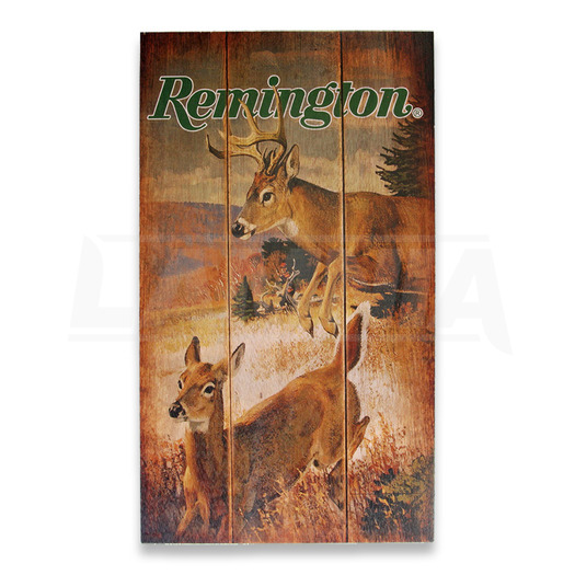 Remington Flying Targets Deer Wood Sign