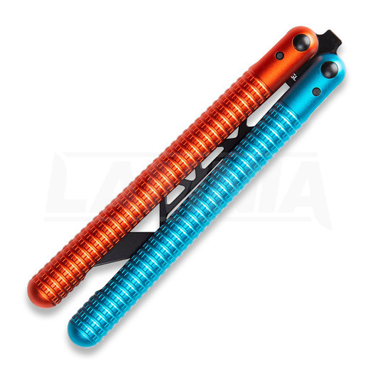 Glidr Sahara balisong trainer, fire & ice
