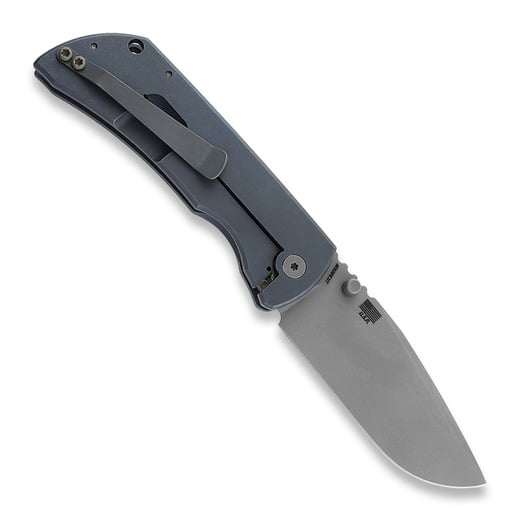 McNees Custom Knives MAC2 3.5 - Matte SW - Blue folding knife