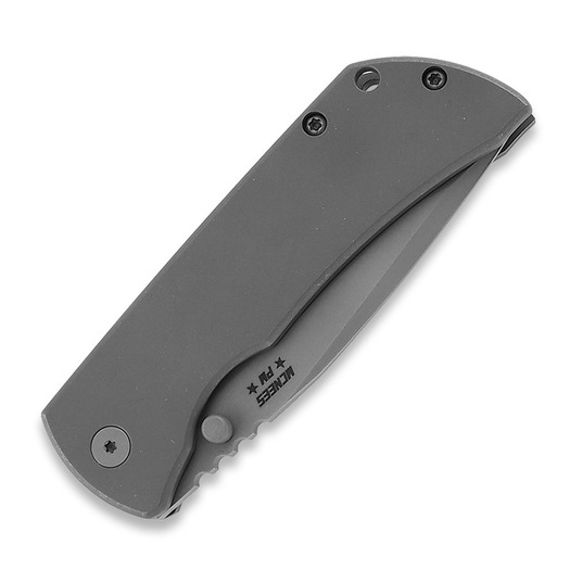 McNees Custom Knives MAC2 3.5 - Matte SW - Grey Taschenmesser