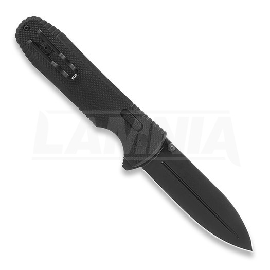 SOG Pentagon XR 折り畳みナイフ, 黒 SOG-12-61-01-57
