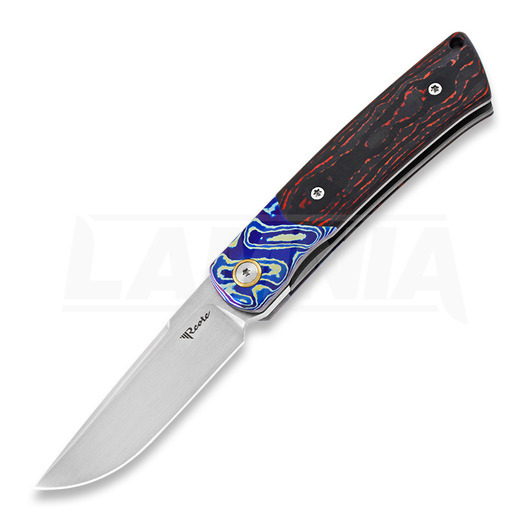 Reate Tribute Mokuti Bolster vouwmes, fat red carbon, satin