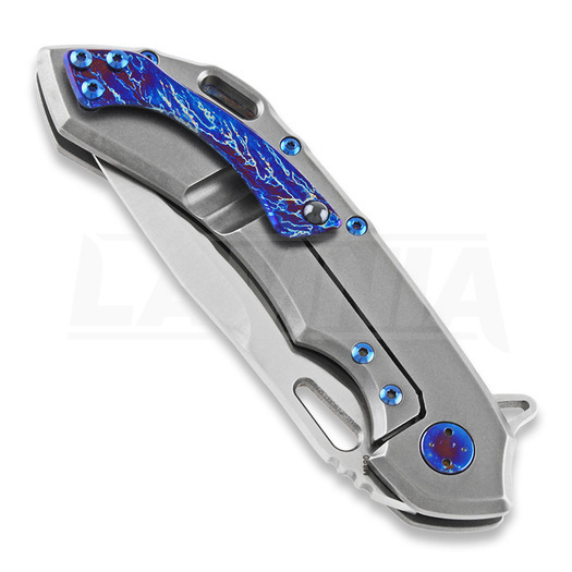 Olamic Cutlery Wayfarer 247 M390 Drop Point T1406 folding knife