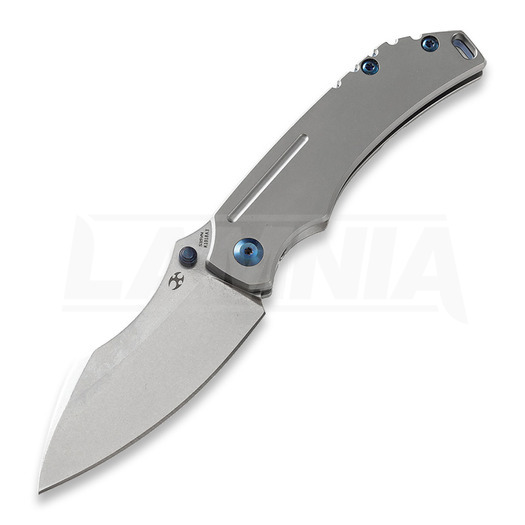 Kansept Knives Pelican EDC Framelock folding knife, blue