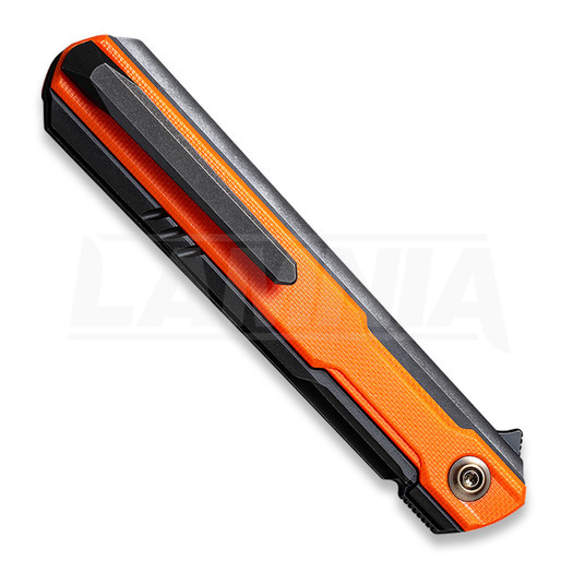 We Knife Peer folding knife, black TI/orange G10 2015B
