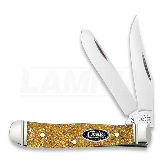 Pocket knife Case Cutlery SparXX Gold Stardust Kirinite Smooth Tiny Trapper 50981