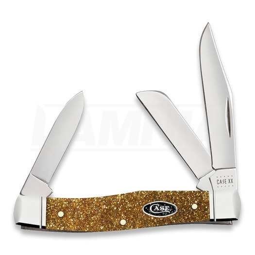 Pocket knife Case Cutlery SparXX Gold Stardust Kirinite Smooth Medium Stockman 50983