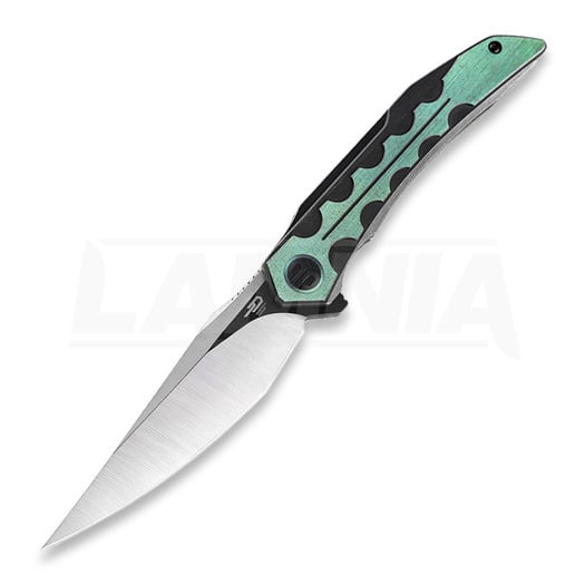 Bestech Samari folding knife, black/green 009C