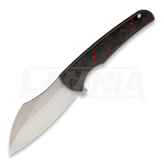 Zavírací nůž VDK Knives Vice Linerlock, red carbon fiber