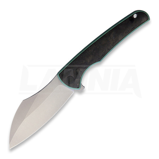 VDK Knives Vice Linerlock סכין מתקפלת, green carbon fiber