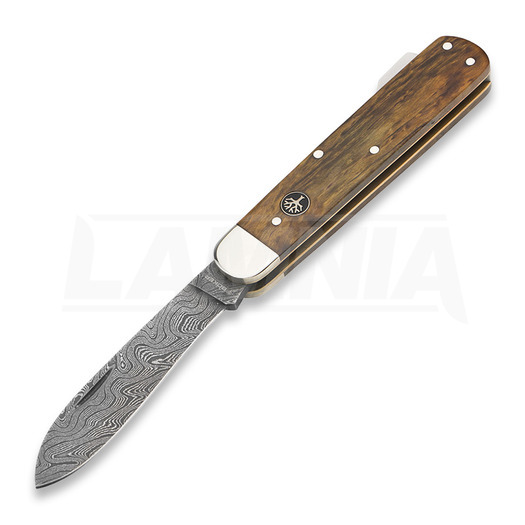 Πτυσσόμενο μαχαίρι Böker Hunters Knife Mono Damascus Curly Birch Brown 117030DAM