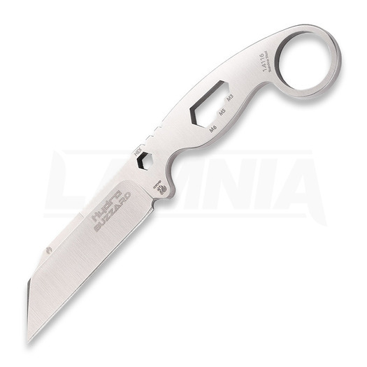 Hydra Knives Buzzard White Hawk Version knife, black sheath