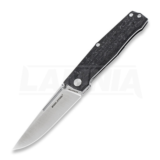 RealSteel Rokot CPM S35VN Marbled Carbon Fibre folding knife, satin 7642-03