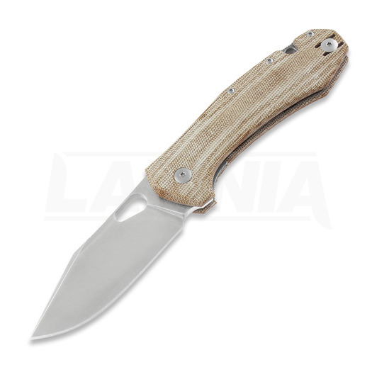 GiantMouse ACE Grand Natural Canvas Micarta Taschenmesser