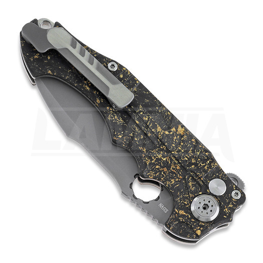 Andre de Villiers Alpha folding knife, beadblast with copper shred