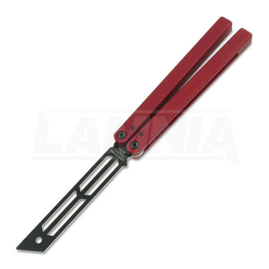 Squid Industries Triton Inked balisong trainer, red