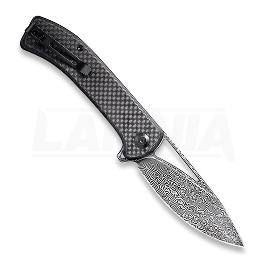 Πτυσσόμενο μαχαίρι CIVIVI Riffle Damascus, twill carbon C2024DS-1